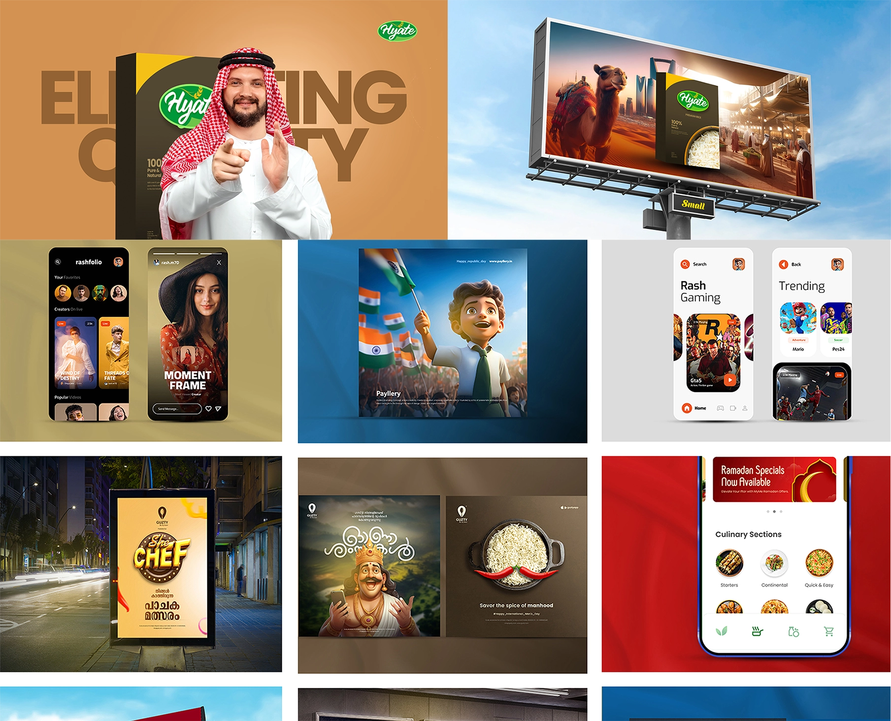 OTB project work — branding, advertising, production and digital